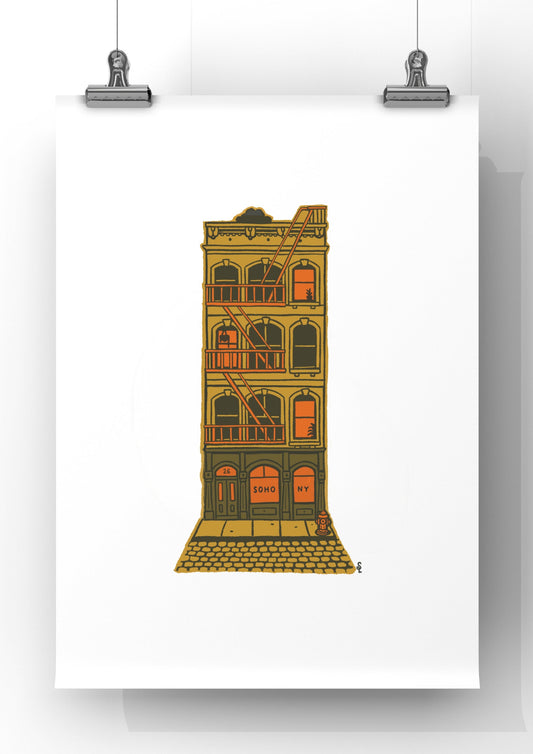 SoHo Cast Iron Building - Brown