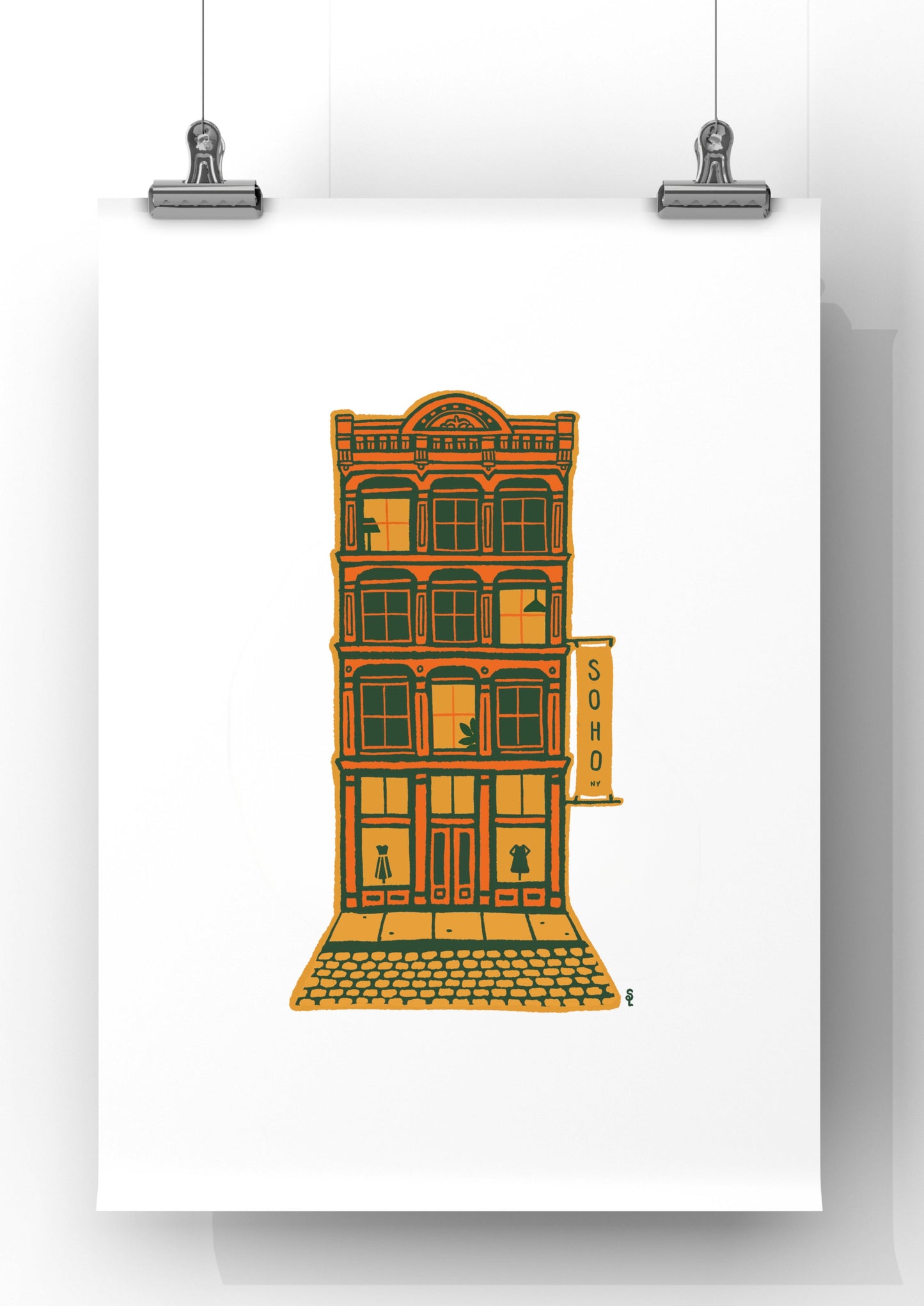 SoHo Cast Iron Building - Orange