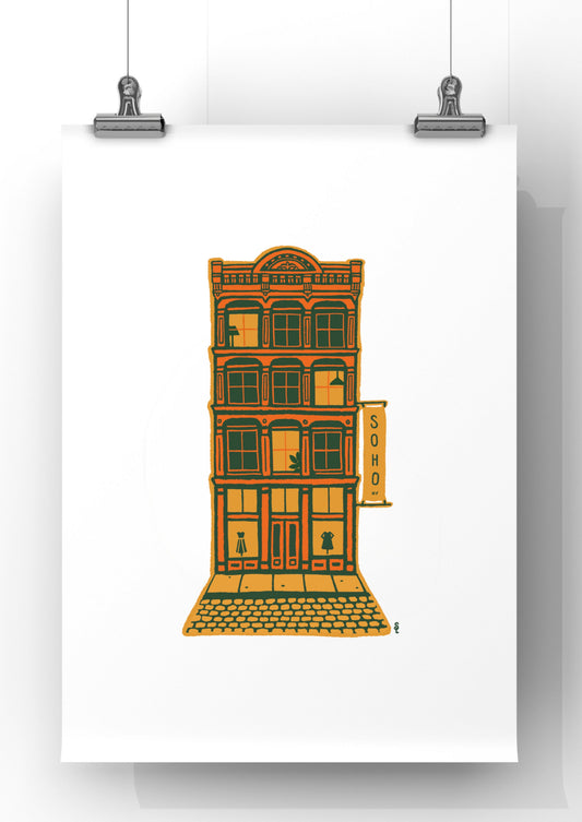 SoHo Cast Iron Building - Orange