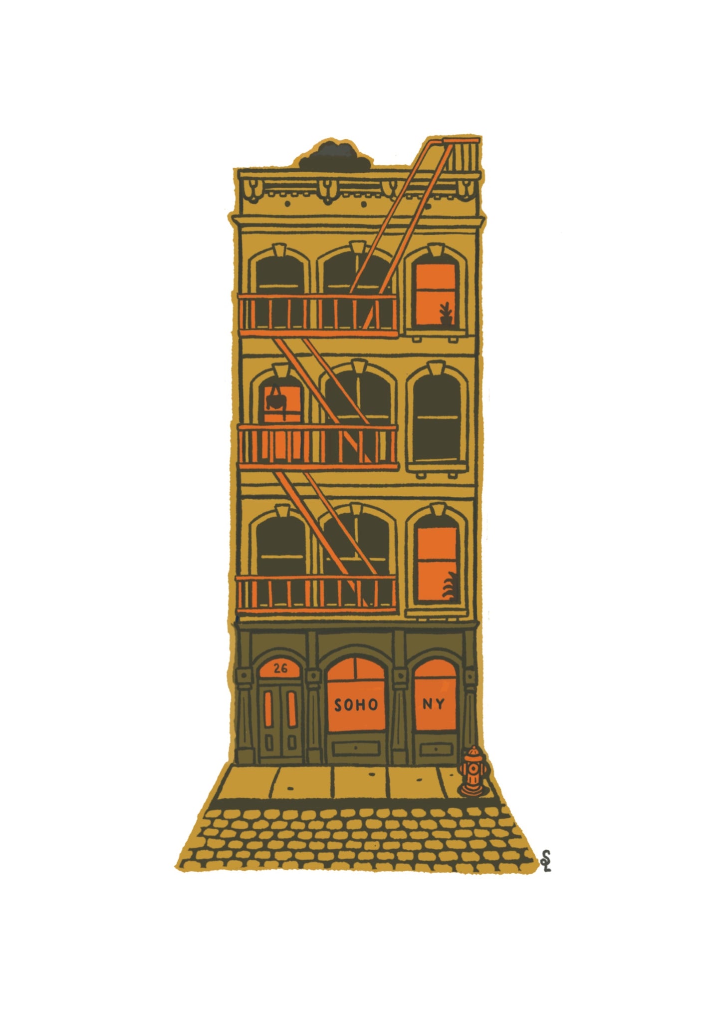 SoHo Cast Iron Building - Brown
